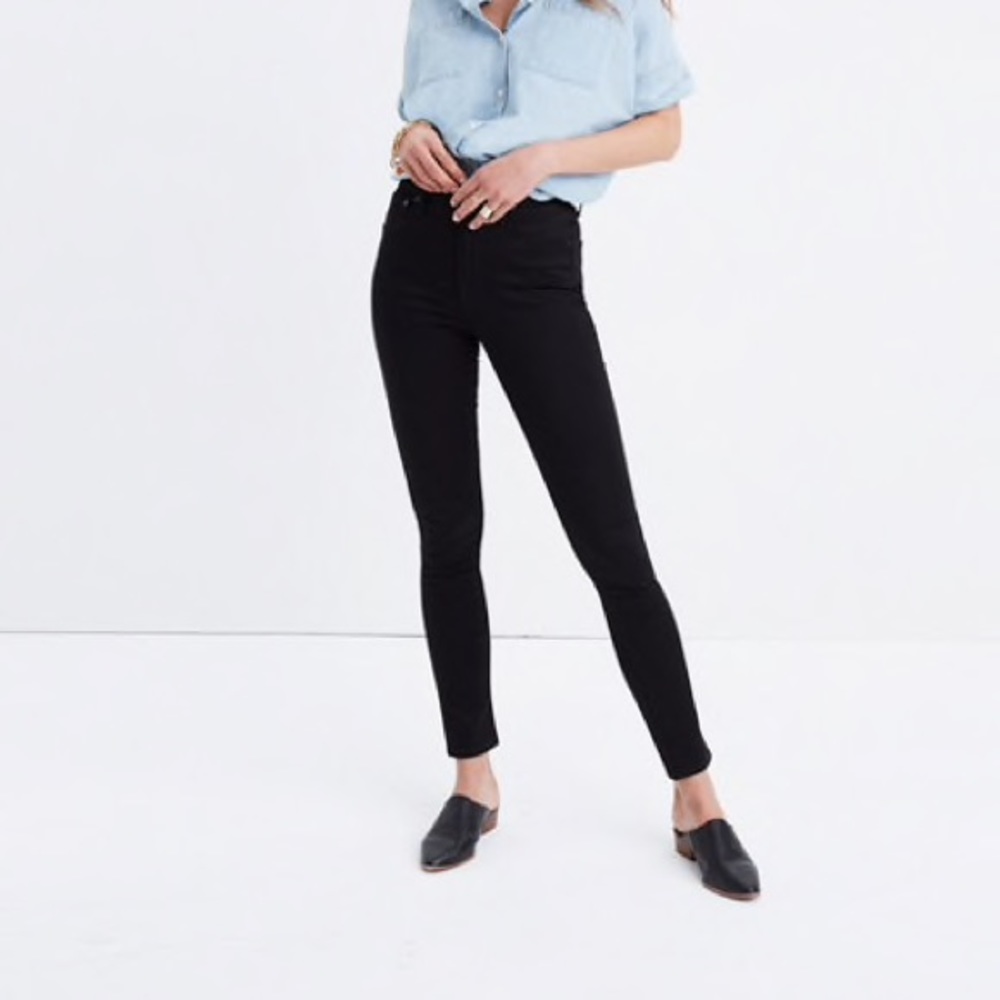 Madewell 10” Black Jeans in Carbondale Wash